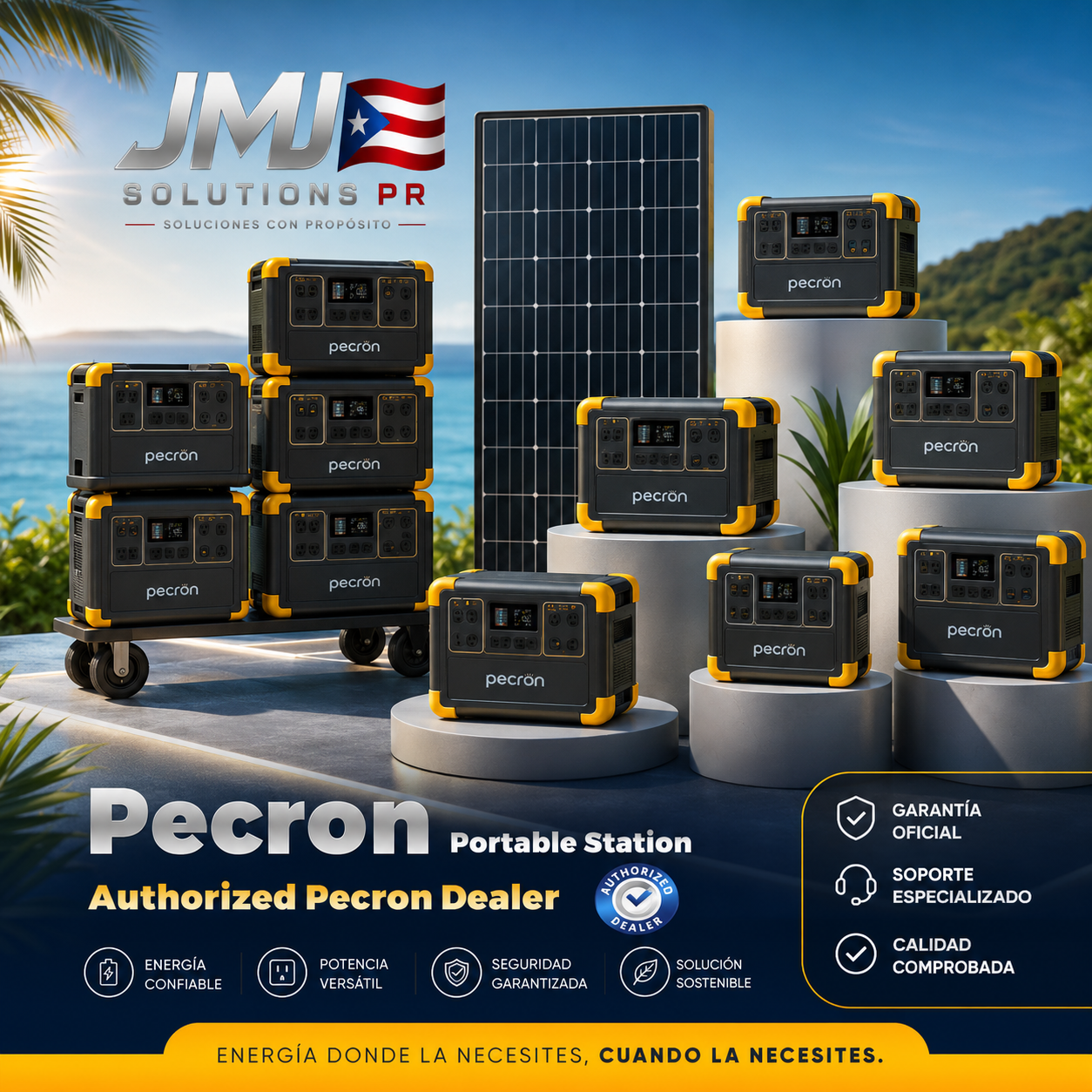 PECRON F5000LFP Estación de Energía Portátil | 7200W | 5120Wh | 120V/240V