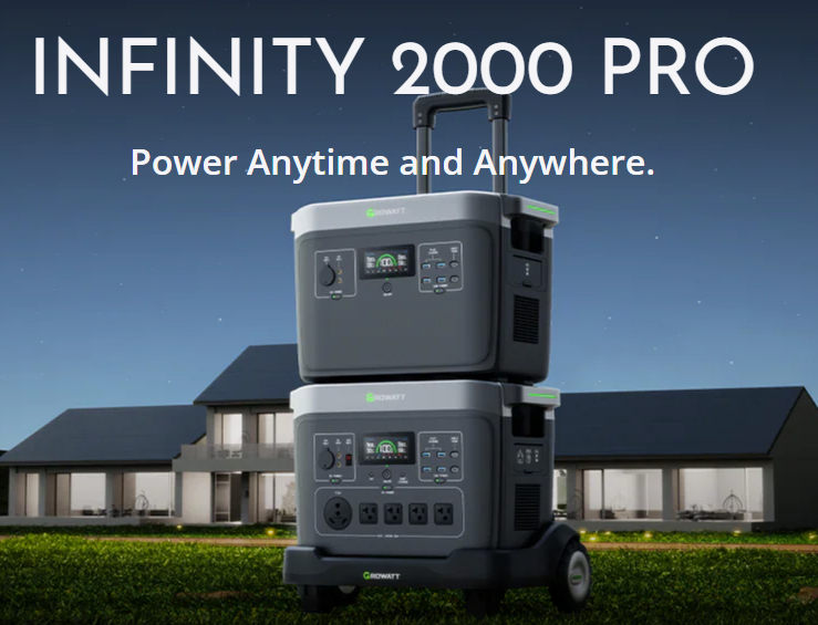 Growatt Infinity 2000 Pro – Estación de Energía Portátil